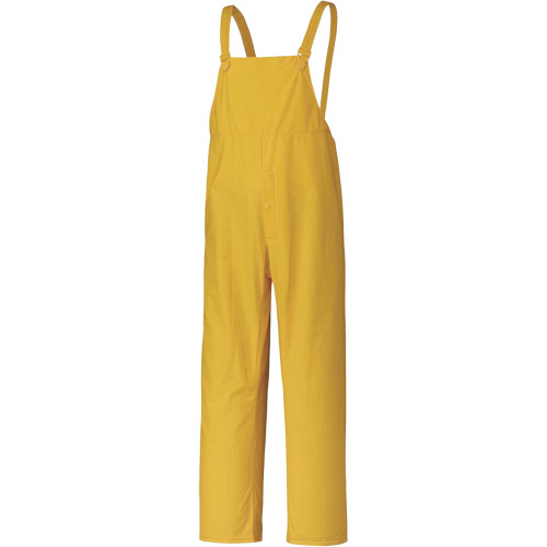 577P Storm Master&reg; Bib Pants, Small, Polyester/PVC, Yellow Les Distributions ICE