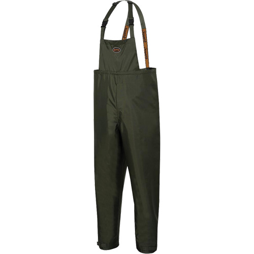 D8120P Nailhead Ripstop Tree Planter Bib Pants, X-Small, Polyester/PVC, Green Les Distributions ICE