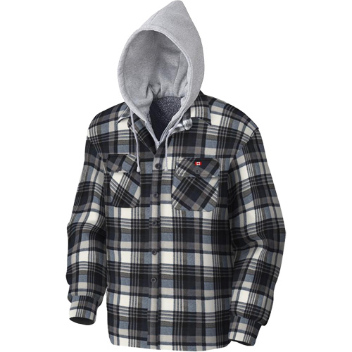 415BG Chemise &agrave; capuche matelass&eacute;e, Hommes, T-petit, Multicolore Les Distributions ICE