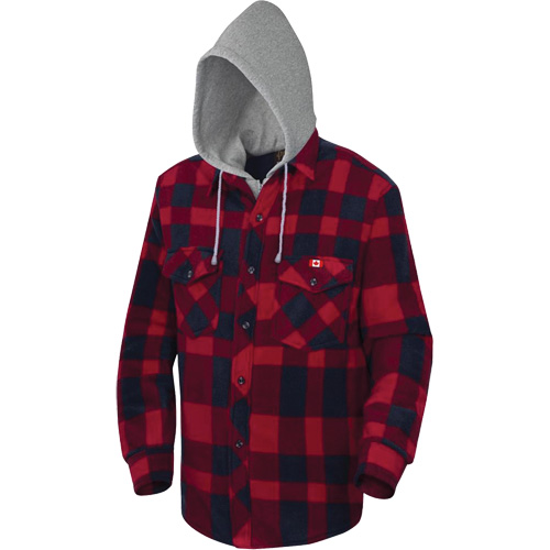 415RB Chemise &agrave; capuche matelass&eacute;e, Hommes, Petit, Multicolore Les Distributions ICE
