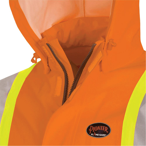 5880 Manteau de pluie ignifuge et protection contre les &eacute;clats d'arc &eacute;lectrique, T-petit, Orange haute visibilit&eacute;, 10 cal/cm² Les Distributions ICE