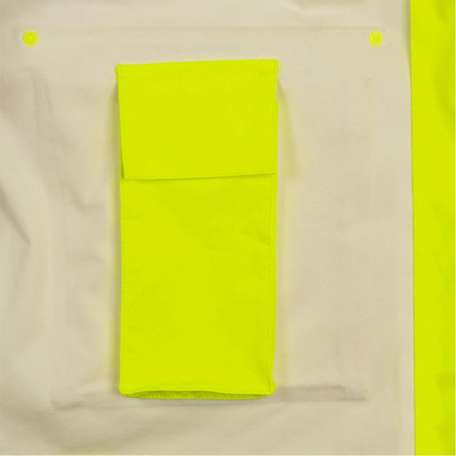 5881 Manteau de pluie ignifuge et protection contre les &eacute;clats d'arc &eacute;lectrique, T-petit, Jaune haute visibilit&eacute;, 10 cal/cm² Les Distributions ICE