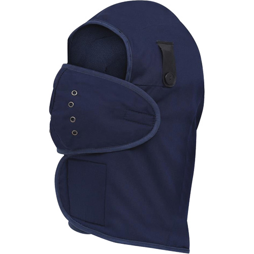 565N Doublure de casque de protection &agrave; col long, Doublure en Molleton, Taille unique, Bleu marin Les Distributions ICE