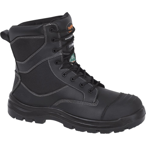 1050 Black Composite Safety Work Boots, Leather, Size 14, Impermeable Les Distributions ICE