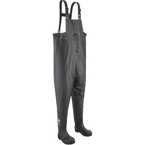 1043 Chest Waders, 10, Steel Toe Les Distributions ICE