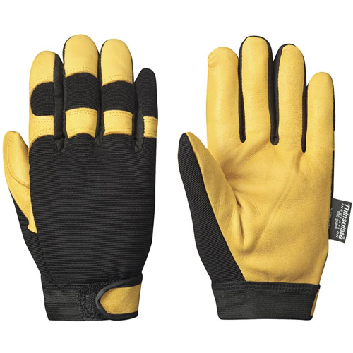 891 Gants ergonomiques isol&eacute;s de m&eacute;canicien, Paume Cuir fleur de ch&egrave;vre, Taille Petit Les Distributions ICE
