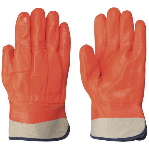 846 Lined Gloves, One Size, Foam PVC Coating, PVC Shell Les Distributions ICE