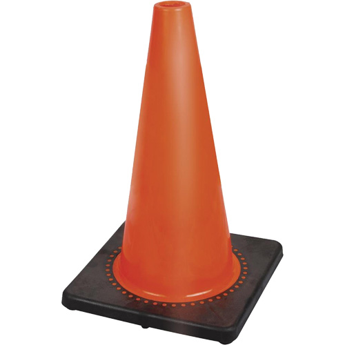 181P Premium Flexible Safety Cone, 18", Orange Les Distributions ICE