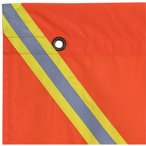 353 Drapeau avec bande r&eacute;fl&eacute;chissante, Polyester Les Distributions ICE