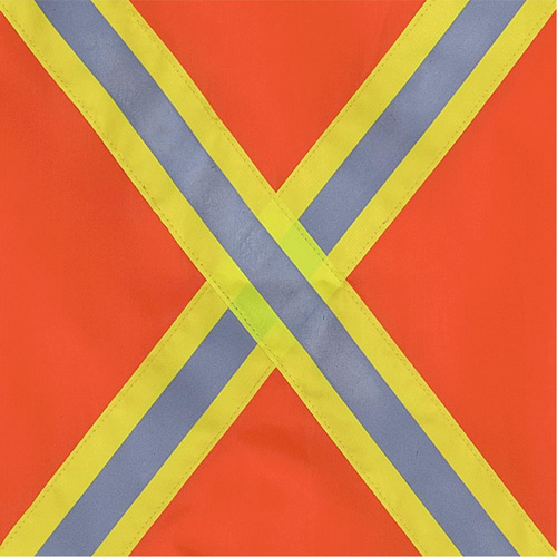 353 Drapeau avec bande r&eacute;fl&eacute;chissante, Polyester Les Distributions ICE