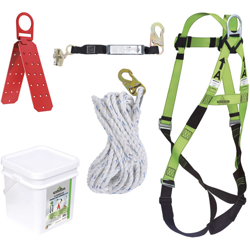 RK2-50 Ensemble de protection contre les chutes s&eacute;rie Contractor, Trousses pour couvreur de toit Les Distributions ICE