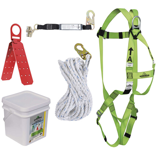 RK4-50 Compliance Fall Protection Kit, Roofer's Kit Les Distributions ICE