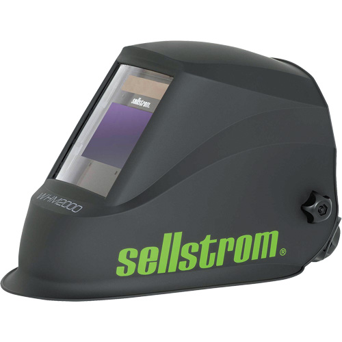 WHM2000 Casque de soudage ADF de la s&eacute;rie Advantage Plus, 3,94" lo x 2,36" la Champ de vision, Noir/Vert Les Distributions ICE