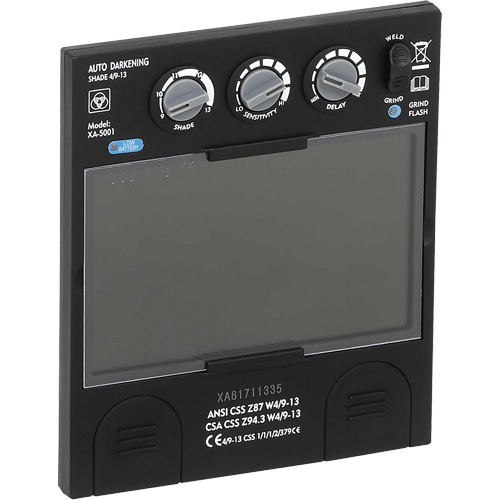 Filtre dobscurcissement automatique large &agrave; intensit&eacute; variable Advantage Plus, 5-1/4" la x 4-1/2" h Champ de vision, Pour utilisation avec S26200 Les Distributions ICE