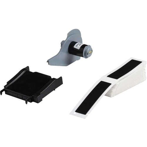 Raised Panel Labels, Polyester, 1" L x 4" H, Black Les Distributions ICE