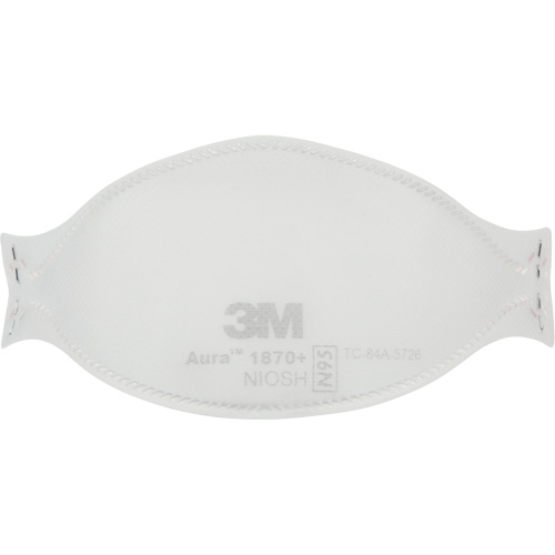 Appareil de protection respiratoire contre les particules pour soins de sant&eacute; et masque chirurgical 1870+ Aura, N95, Certifi&eacute; NIOSH/Homologu&eacute; FDA Les Distributions ICE