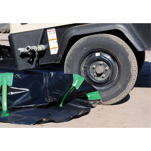 Ultra-Containment Berm&reg;, 269 US gal. Capacity, 6' W x 6' L x 12" H, Stake Wall Les Distributions ICE