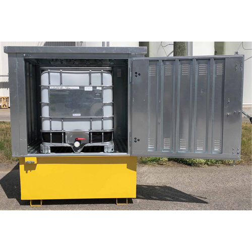 Couvercle rigide en acier Ultra-IBC, 71,1" lo x 83,1" la x 66,3" h, Capacit&eacute; de charge 5640 lb Les Distributions ICE