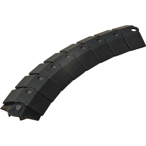Small Ultra-Sidewinder Cable Protection System avec capuchons, 39,5" x 3" x 0,8", 2000 lb (1 tonne) Les Distributions ICE