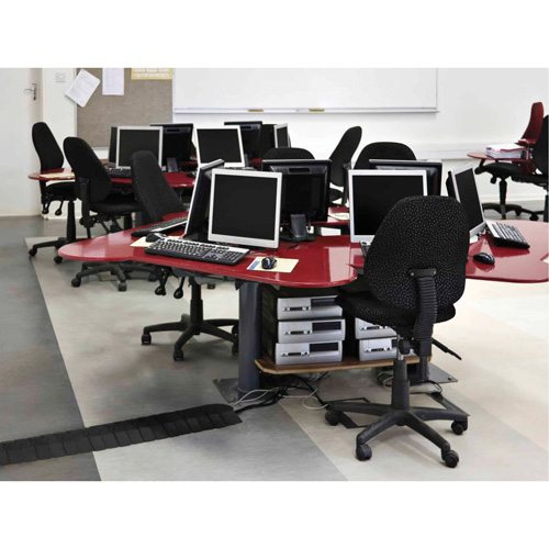 Medium Ultra-Sidewinder Cable Protection System&reg; with Endcaps, 33" x 9.8" x 1.4", 260 lbs. (0.13 tons) Les Distributions ICE