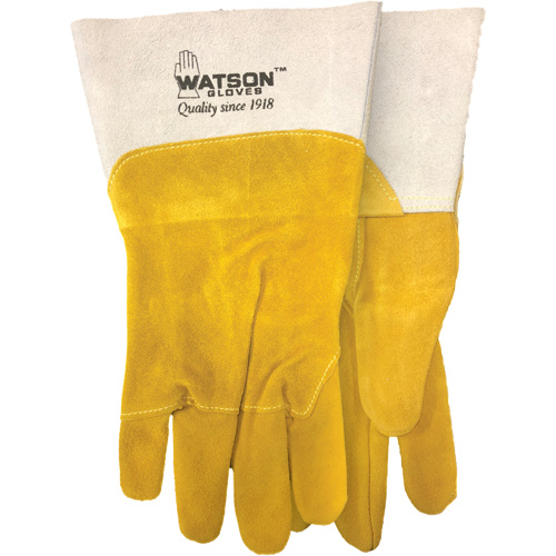 Gants de soudure robustes, Cuir fleur de ch&egrave;vre/Cuir de vache refendu, Taille Moyen Les Distributions ICE