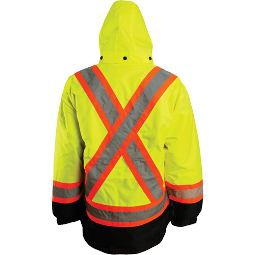7-in-1 Jacket, Polyester, High Visibility Orange, X-Large Les Distributions ICE