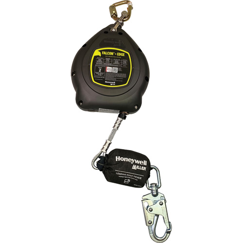 Cordage de s&eacute;curit&eacute; autor&eacute;tractable Falcon + Edge, 20', Acier galvanis&eacute;, Pivotant Les Distributions ICE