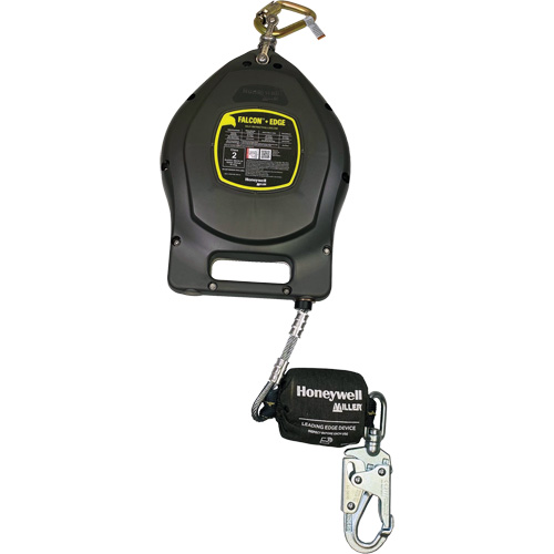 Falcon+ Edge Self-Retracting Lifeline, 50', Galvanized Steel, Swivel Les Distributions ICE