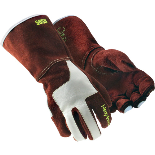 Gants de soudage HeatArmor 5050, Cuir de vache refendu, Taille Petit/7 Les Distributions ICE