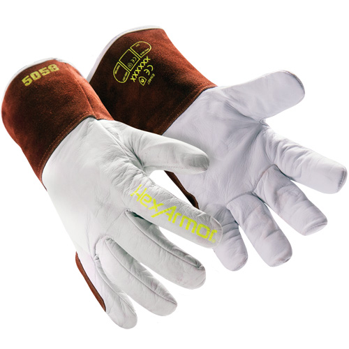 HeatArmor&reg; 5058 Welding Gloves, Grain Goatskin, Size Small/7 Les Distributions ICE