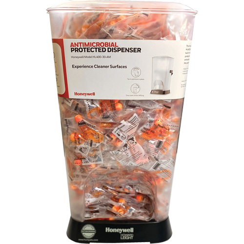 Distributeur de bouchons doreille filaires HL400 AM avec boîte de bouchons doreille TF-30 Les Distributions ICE