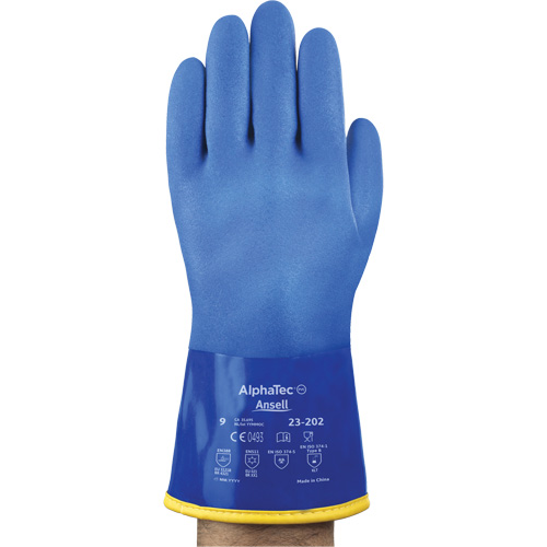 Gants jetables AlphaTec 23-202, Taille 8, 11,8" lo, Coton, Doublure en Molleton Les Distributions ICE