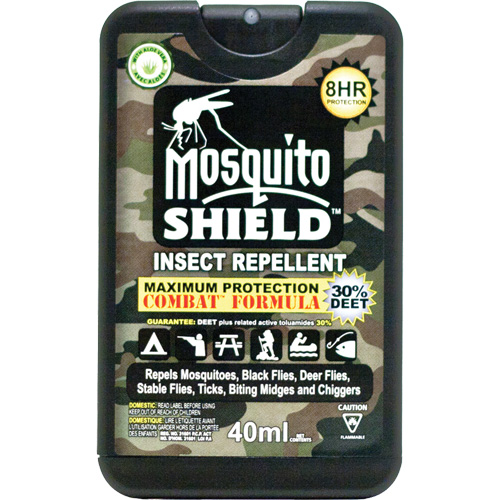 Pocket-Sized Mosquito Shield Insect Repellent, 30% DEET, Spray, 40 ml Les Distributions ICE