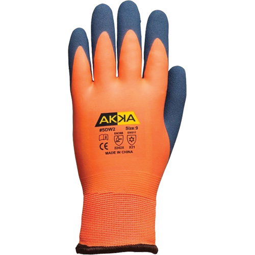 Abrasion-Resistant Work Gloves, 7/Small, Rubber Latex Coating Les Distributions ICE