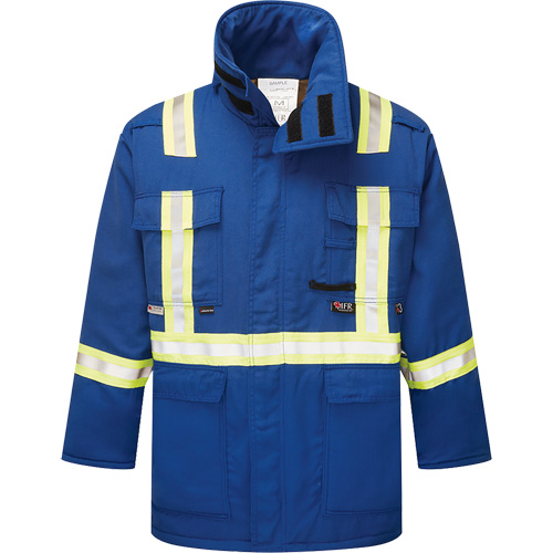 Westex&reg; DH Antistatic 6.5 oz. Flame Resistant Insulated Parka, X-Large (Tall), Royal Blue Les Distributions ICE