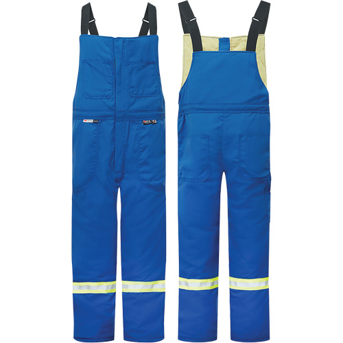 Westex&reg; DH Antistatic 6.5 oz. Flame Resistant Insulated Bib Pants, Small, Royal Blue Les Distributions ICE