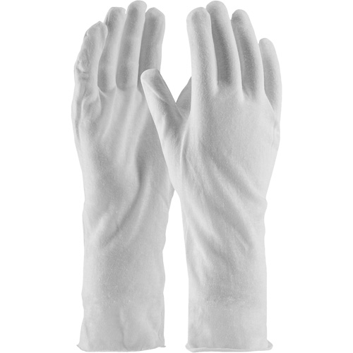 Gants d'inspection de qualit&eacute; sup&eacute;rieure CleanTeam, Coton, Poignet Non ourl&eacute;, Taille unique Les Distributions ICE
