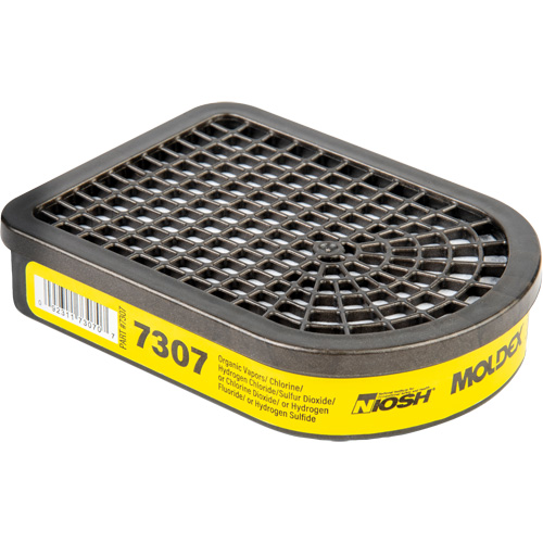 Cartouche pour respirateur semi-rectangulaire, Cartouche gaz/vapeur, Gaz acide/Vapeur organique Les Distributions ICE