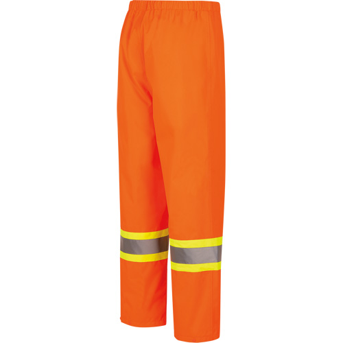 5627W Pantalon &agrave; bavette imperm&eacute;able pour femmes, Polyester/Polyur&eacute;thane, T-petit, Orange haute visibilit&eacute; Les Distributions ICE