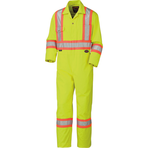 5512T Combinaison haute visibilit&eacute;, 40 (grand taille), Jaune lime haute visibilit&eacute; Les Distributions ICE