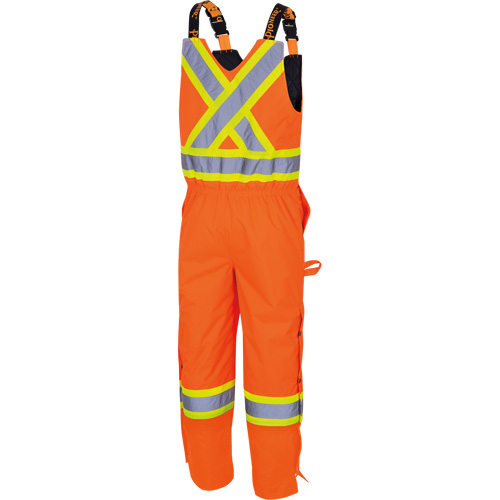 5040 Waterpoof Quilted Safety Overalls, Polyester, Small, High Visibility Orange Les Distributions ICE