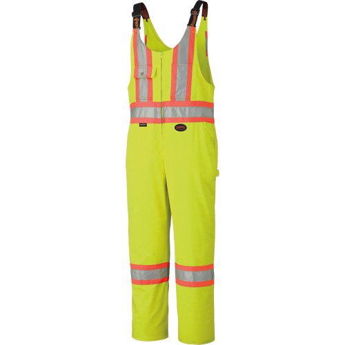 6616T High-Visibility Heavy-Duty Overalls, Poly-Cotton, 40 (Tall), High Visibility Lime-Yellow Les Distributions ICE