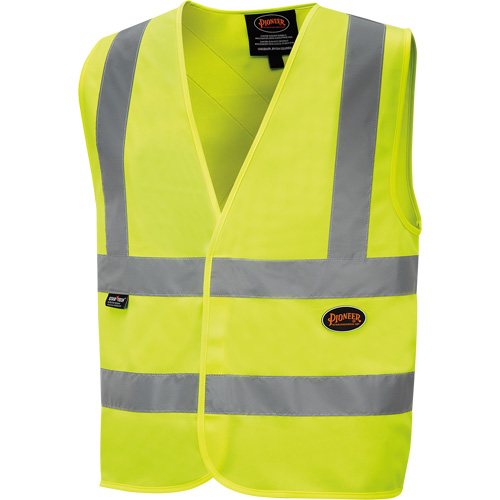 6886 High-Visibility Tricot Safety Vest, High Visibility Lime-Yellow, Small, Polyester Les Distributions ICE