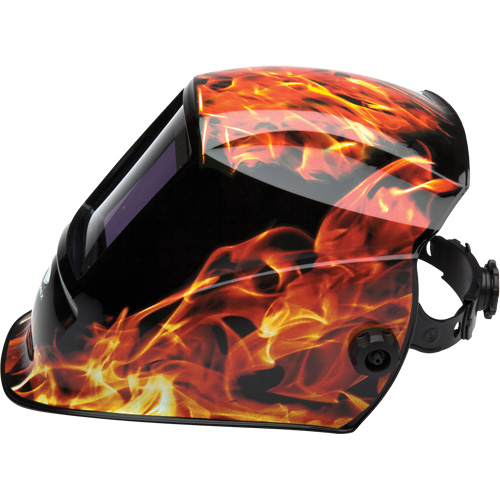 Leadhead&reg; Auto Darkening Welding Helmet, 3.8" L x 3.4" W View Area, 9 - 13 Shade Range Les Distributions ICE