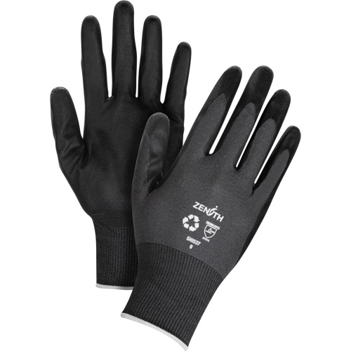 Eco-Friendly Breathable Coated Gloves, 10, Foam Nitrile Coating, 21 Gauge, Nylon/RPET Shell Les Distributions ICE