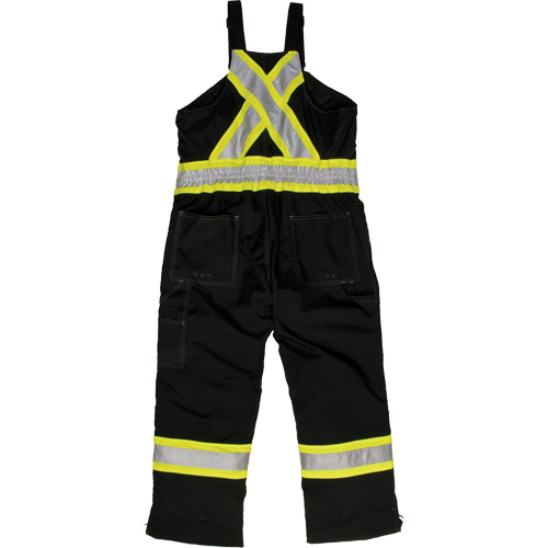 Ripstop Insulated Safety Bib Overall, Polyester, X-Small, Black Les Distributions ICE