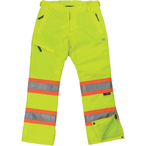 Pantalon de s&eacute;curit&eacute; isolant et extensible pour femmes, Polyester, T-Grand, Jaune lime haute visibilit&eacute; Les Distributions ICE