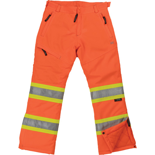 Pantalon de s&eacute;curit&eacute; isolant et extensible pour femmes, Polyester, Grand, Orange haute visibilit&eacute; Les Distributions ICE