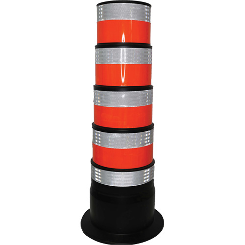 Channelizer, 47.25" High, Orange/White Les Distributions ICE