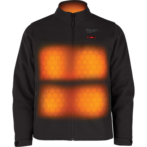M12 Heated Toughshell Jacket with Battery, Men's, Small, Black Les Distributions ICE
